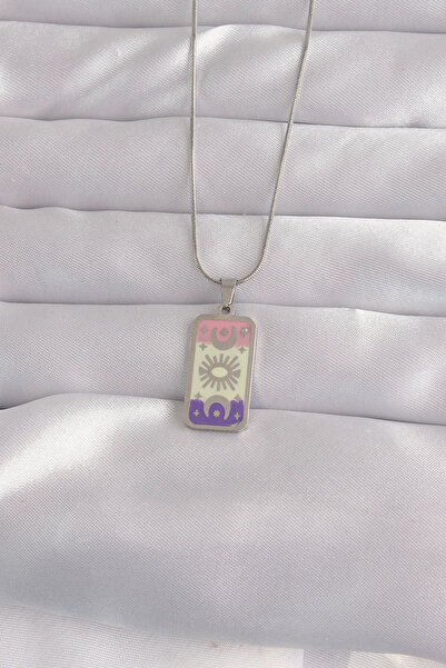 online kapsulavm avm alışveriş 316L Steel Silver Color Mixed Enamel Moon Figu...