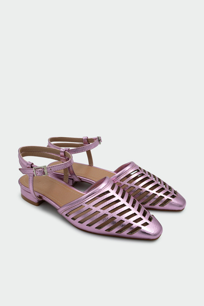 LAMİNTA Sguto Pink decupare cu laser pentru femei, simplu sandale