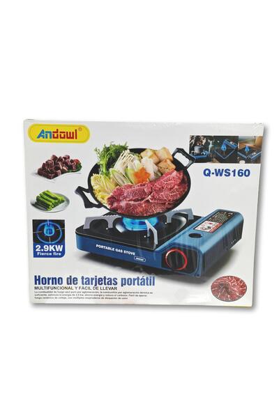 Andowl Aragaz Portabil Camping Andowl, Putere 2.9kW, Compatibil cu Cartuș Gaz...