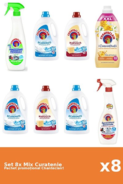 Chanteclair Set 8 Mix Curatenie Chanteclair: Lamaie, Bicarbonat, Portocale, M...