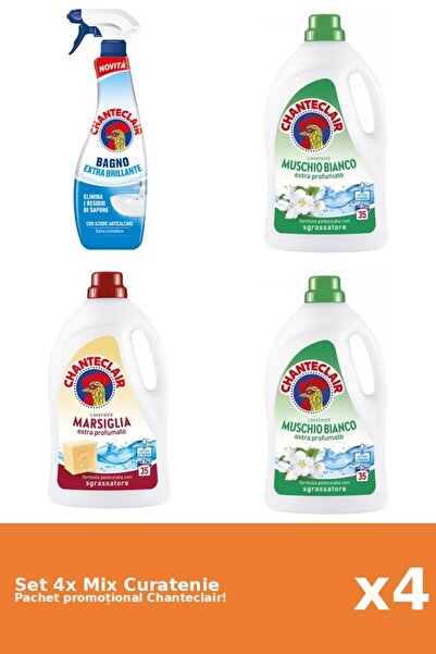 Chanteclair Set 4 Mix Curatenie Chanteclair: Clasic, Marsilia, Mosc Alb