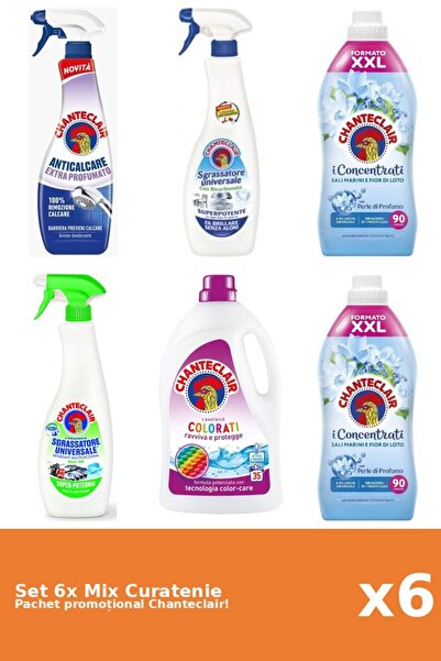 Chanteclair Set 6 Mix Curatenie Chanteclair: Lamaie, Bicarbonat, Lotus, Color...