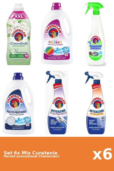 Chanteclair Set 6 Mix Curatenie Chanteclair: Lamaie, Clasic, Color, Parfumat,...