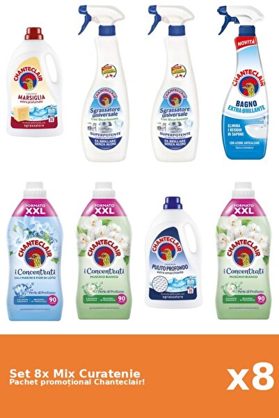 Chanteclair Set 8 Mix Curatenie Chanteclair: Bicarbonat, Lotus, Clasic, Mosc ...