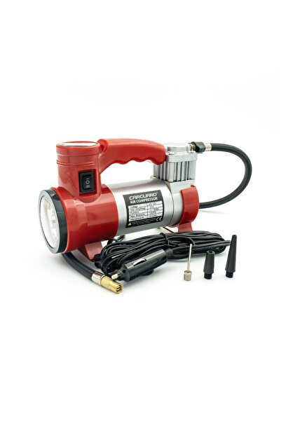CarGuard Compresor auto 12V – 30 L/min – 150 PSI – carcasă metal + LED frontal