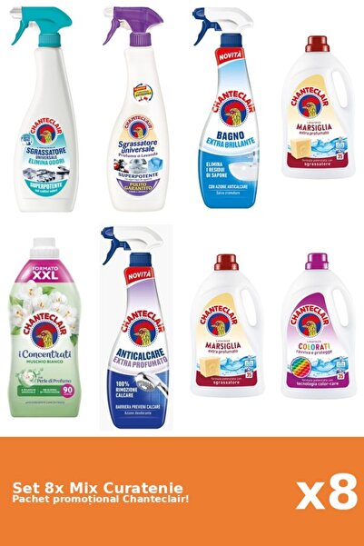 Chanteclair Set 8 Mix Curatenie Chanteclair: Clasic, Color, Parfumat, Mosc Al...