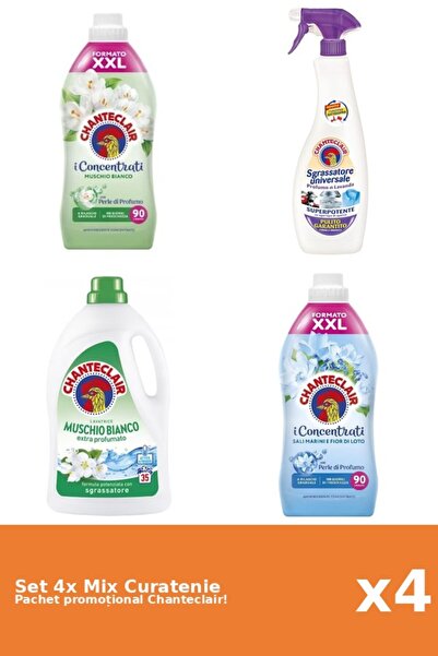 Chanteclair Set 4 Mix Curatenie Chanteclair: Lotus, Mosc Alb