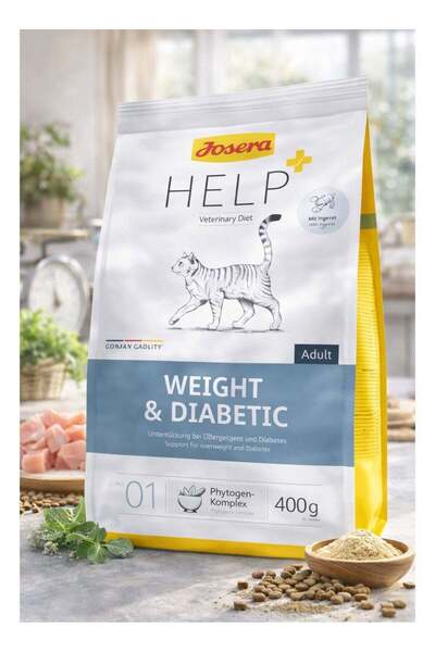 JOSERA 400mg Help for Weight Control and Diabetes for Adult Cats – Low Calori...