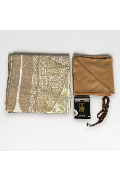 Zey-Al Kabe Patterned Prayer Rug Set |   Scented Gift Set with Prayer Rug, Sc...
