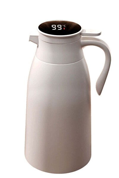 Generic Smart 2L Thermal Carafe with Temperature Display & Premium Glass Line...