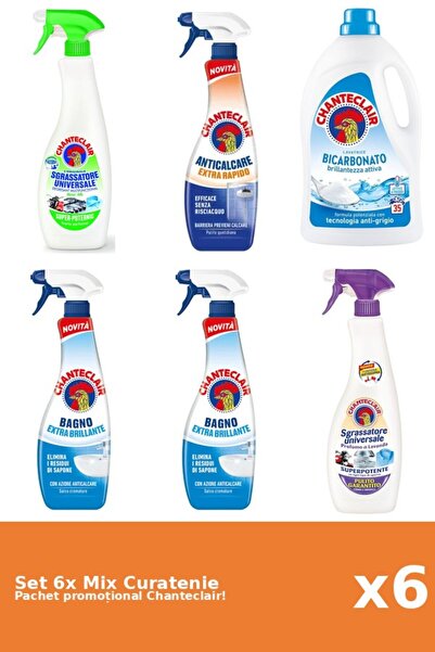 Chanteclair Set 6 Mix Curatenie Chanteclair: Lamaie, Bicarbonat, Clasic, Rapi...