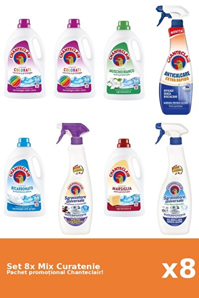 Chanteclair Set 8 Chanteclair Cleaning Mix: Bicarbonate, Color, White Musk, R...