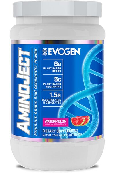 EVOGEN AminoJect - Premium BCAA Powder & EAA Recovery Formula with Electrolyt...