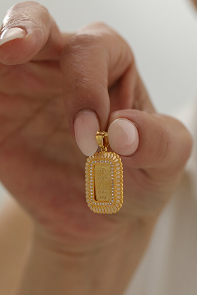 YAVUZ KUYUMCULUK 14 Ayar Altın Gram Altın Çerçeve Kolye Ucu - Gram Altın Dahi...