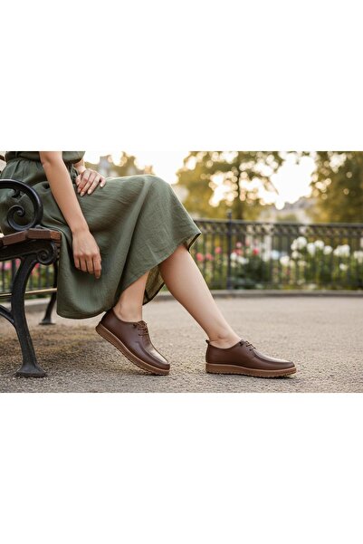 BAYRAMOĞLU KUNDURA Byk Vardar 510 Genuine De Leather Ahve Comfortable Women's...