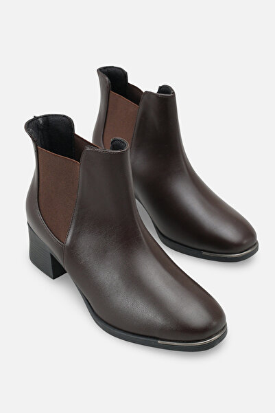 kajal ayakkabı Cln 003 Rubber Detailed Heeled Boots