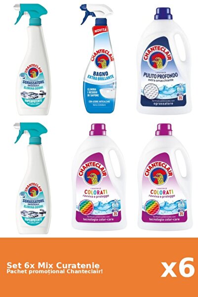 Chanteclair Set 6 Mix Curatenie Chanteclair: AntiMiros, Color, Clasic
