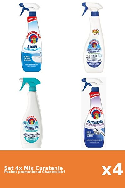 Chanteclair Set 4 Mix Curatenie Chanteclair: Bicarbonat, Clasic, AntiMiros, P...