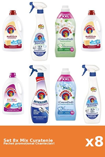 Chanteclair Set 8 Chanteclair Cleaning Mix: Bicarbonate, Lotus, Color, Perfum...