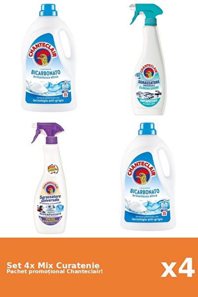 Chanteclair Set 4 Mix Curatenie Chanteclair: Bicarbonat, AntiMiros, Lavanda