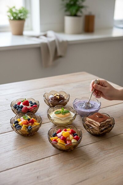 Bereketli Store 6’lı Büyük Çerezlik ve Sunumluk Kase Seti – Çerez, İkramlık