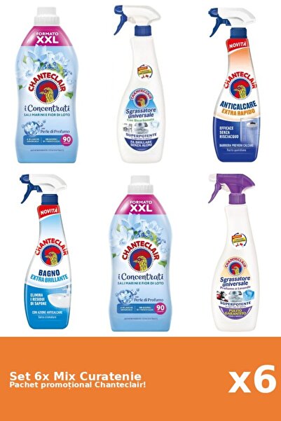 Chanteclair Set 6 Mix Curatenie Chanteclair: Bicarbonat, Lotus, Clasic, Rapid...