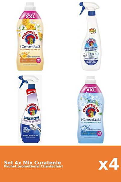 Chanteclair Set 4 Mix Curatenie Chanteclair: Bicarbonat, Lotus, Portocale, Pa...