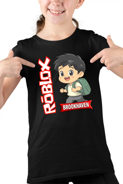 OEM Tricou Copii Fete Brookhaven Roblox Gamer