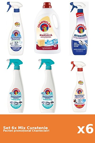 Chanteclair Set 6 Mix Curatenie Chanteclair: Bicarbonat, Marsilia, AntiMiros,...