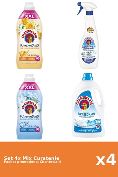 Chanteclair Set 4 Mix Curatenie Chanteclair: Bicarbonat, Lotus, Portocale
