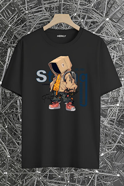 barsdepo Tricou Fashion Styla cu imprimeu , Tricou unisex supradimensionat pe...