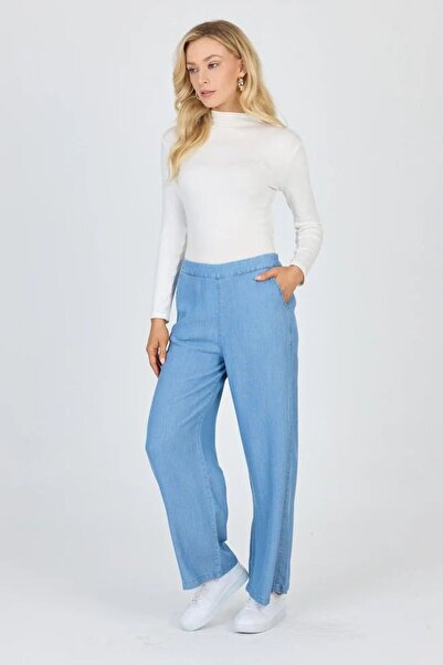 Zühre Denim Wide Leg Blue Trousers 0013