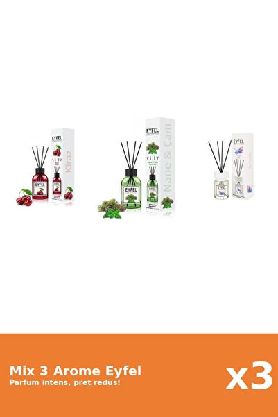 Eyfel Set 3 Mix Eyfel: 1x Cirese, 1x Orhidee, 1x Pin Si Menta