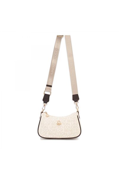 Benetton Bnt_1768 12X23X8 Çapraz Bej Kadın Çanta