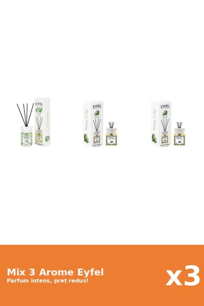 Eyfel Set 3 Mix Eyfel: 1x Iasomie, 2x Lacramioare