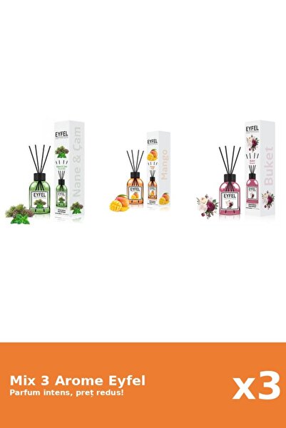 Eyfel Set 3 Mix Eyfel: 1x Bouquet, 1x Mango, 1x Pin Si Menta