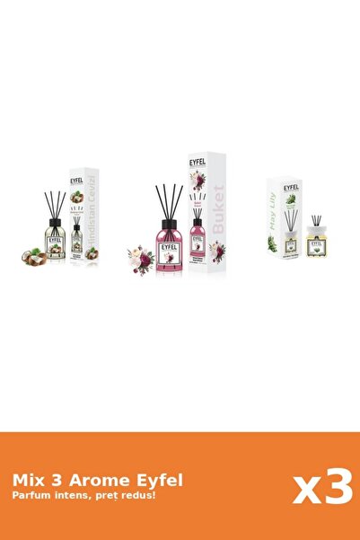 Eyfel Set 3 Mix Eyfel: 1x Bouquet, 1x Lacramioare, 1x Nuca De Cocos