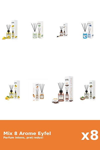 Eyfel Set 8 Mix Variat: 8 arome