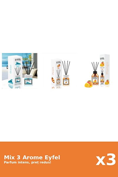 Eyfel Set 3 Mix Eyfel: 1x Mango, 1x Ocean, 1x Piersica