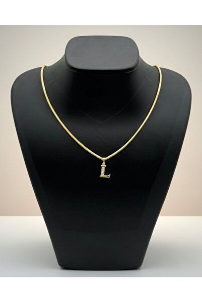 Lunays Xuping Snake Back Chain L Letter Pendant Model Zircon Stone Women's Br...