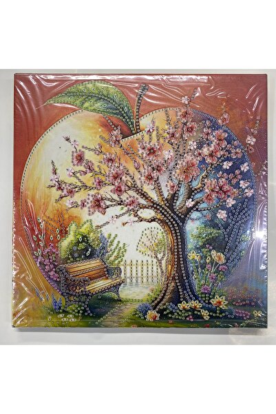 EleganTShoP Tuval 5D Yapışan Boncuk Mozaik Tablo 25*25 cm