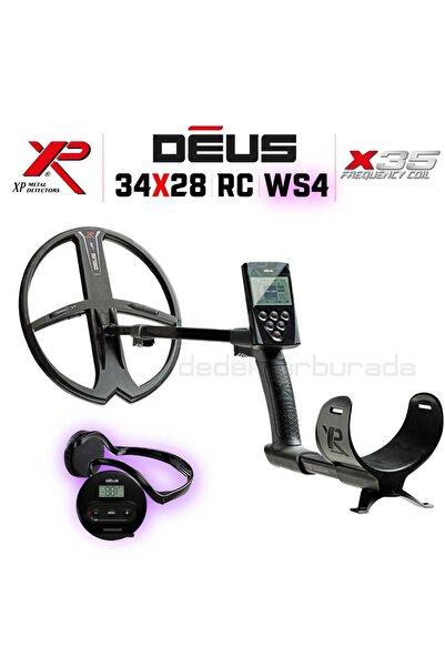 XP Deus Dedektör - 34x28cm X35 Başlık, WS4 Kulaklık, Ana Kontrol Ünitesi
