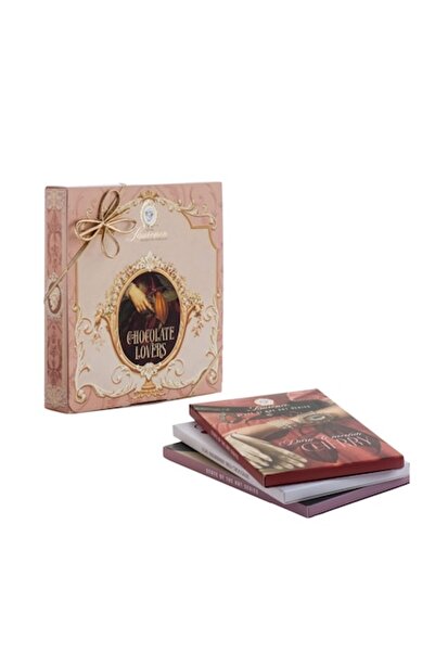 houseofgifts Laurence Chocolate Trilogy – Elegant Box with 3 Chocolate Bars