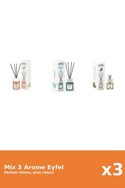 Eyfel Set 3 Mix Eyfel: 1x Acacia, 1x Angel, 1x Lacramioare