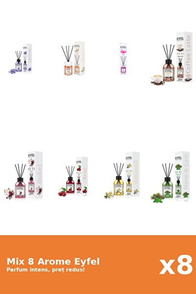Eyfel Set 8 Mix Variat: 8 arome