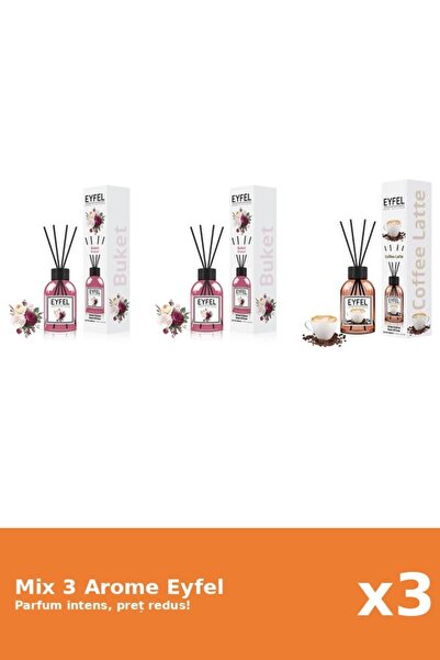 Eyfel Set 3 Mix Eyfel: 2x Bouquet, 1x Cafea