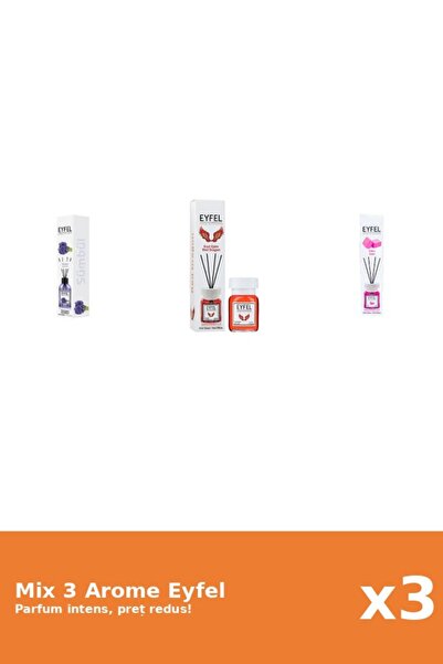 Eyfel Set 3 Mix Eyfel: 1x Bubble Gum, 1x Red Dragon, 1x Zambile