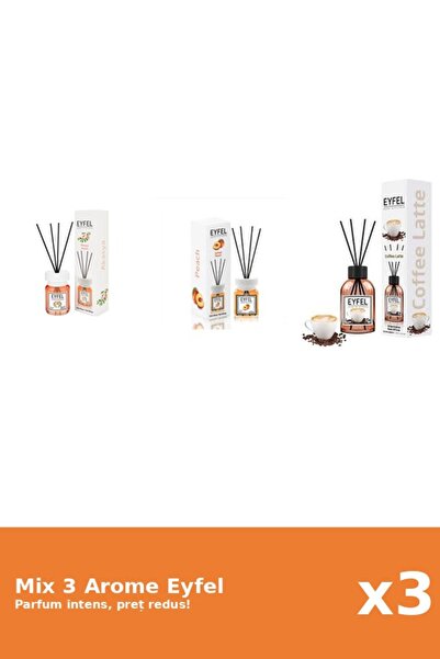 Eyfel Set 3 Mix Eyfel: 1x Acacia, 1x Cafea, 1x Piersica