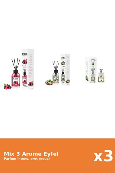 Eyfel Set 3 Mix Eyfel: 1x Fructe De Padure, 1x Lacramioare, 1x Nuca De Cocos