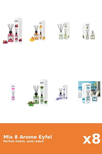 Eyfel Set 8 Mix Variat: 8 arome